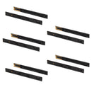 Set 10 Guide Cassetto con Chiusura Soft 45x450 mm in Acciaio Emuca Nero