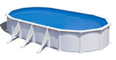 Piscina Ovale Fuori Terra 730x375xh132 cm in Acciaio e PVC Gre Atlantis