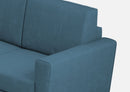 Divano 2 Posti 172x85x85 cm Yasel in Tessuto Avio
