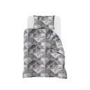 Copripiumino Singolo con Stampa sul Sacco e Federa Linea River Sepik Grey 