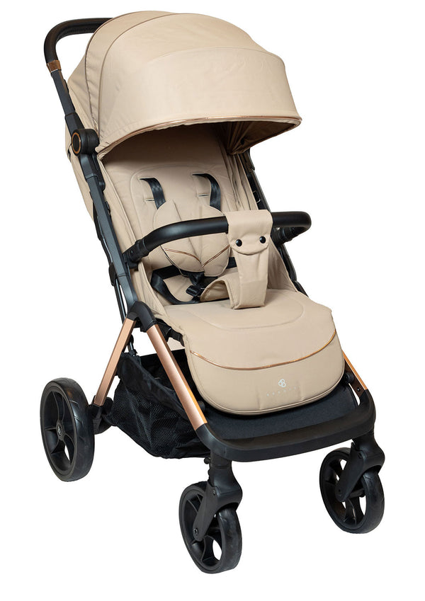 acquista Passeggino Pieghevole Chiusura Automatica per Bambini Barotti Mega Beige