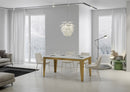 Tavolo Allungabile 160-264x90x80 cm Flame Evolution Bianco Frassino