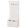 Bankgarderobe für Eingang aus MDF 71,5x39,5x170 cm Weiß