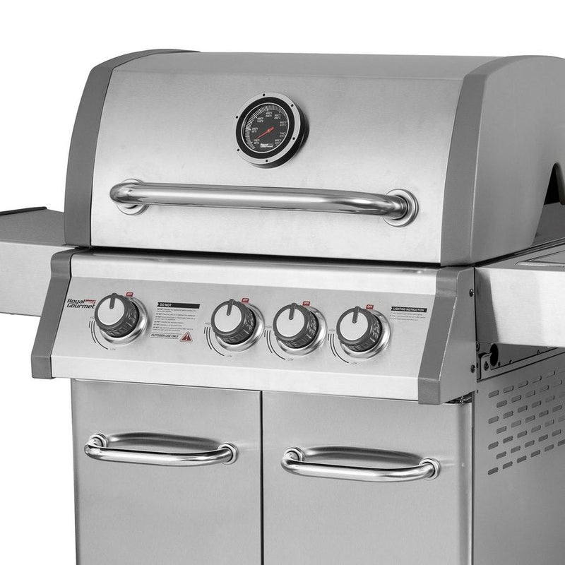Barbecue a Gas GPL 4 Bruciatori 133x57x114 cm  Master Grigio