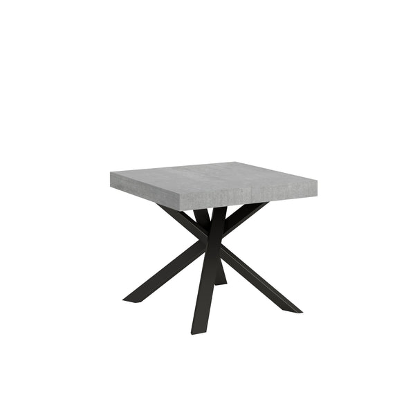 online Tavolo Allungabile 90-194x90x77 cm Clerk Cemento