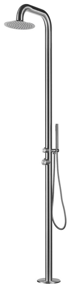 Gartendusche 230x25x54,5 cm mit Sined Pula Inox Handbrause acquista