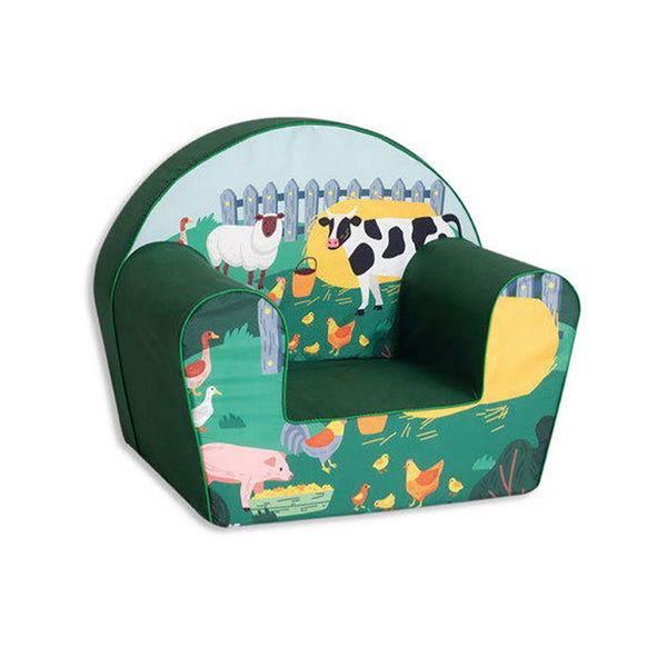 Poltroncina per Bambini 42x31x50 cm in Cotone Fattoria Verde sconto