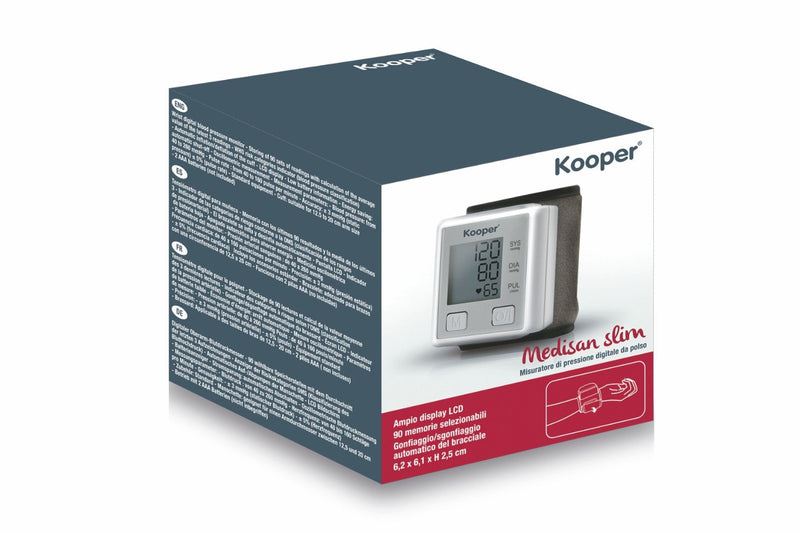 Misuratore di Pressione Arteriosa Braccio e Polso Kooper Medisan Slim