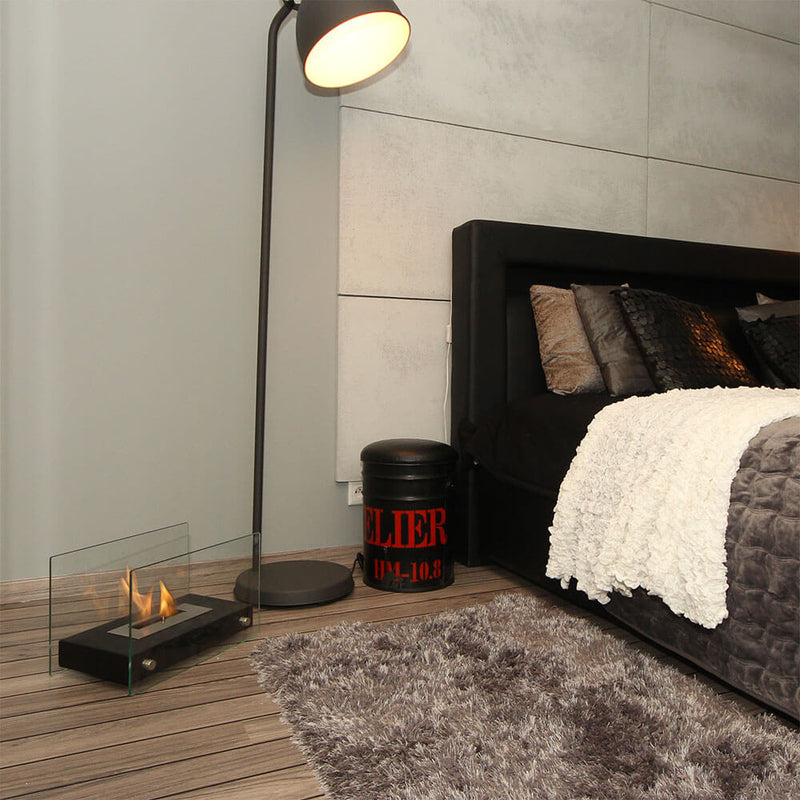 Camino a Bioetanolo da Tavolo 39x25,2 cm Flig Oakland Mini Nero