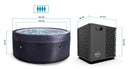 Vasca Idromassaggio Bagno di Ghiaccio da 3°C a 42°C Ø156x70 cm 3kW NetSpa Ice Grigia