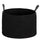 Cesto Portabiancheria Pieghevole con Manici 88L Ø56x35.5 cm in Cotone Naturale Nero