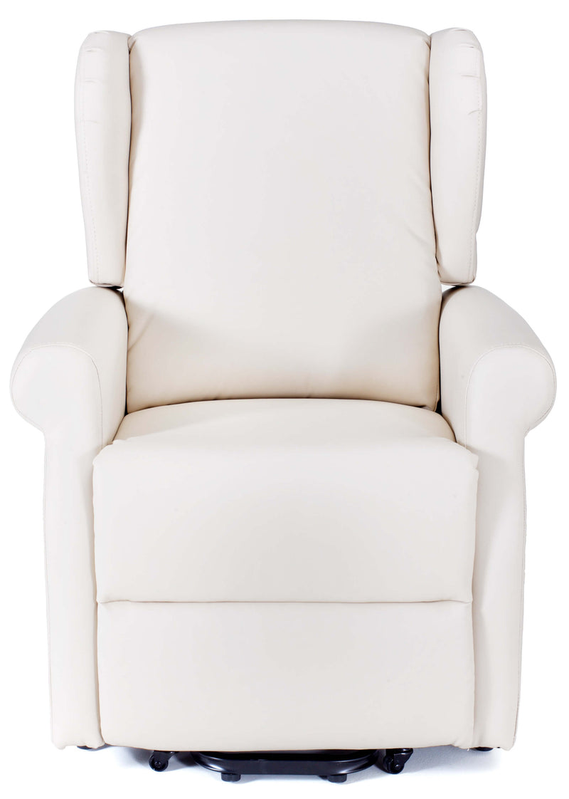 Poltrona Alzapersona Elettrica 1 Motore in Similpelle Margaret Crema