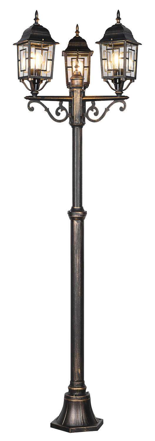 sconto Lampione da Esterno Attacco E27 in Alluminio Ruggine