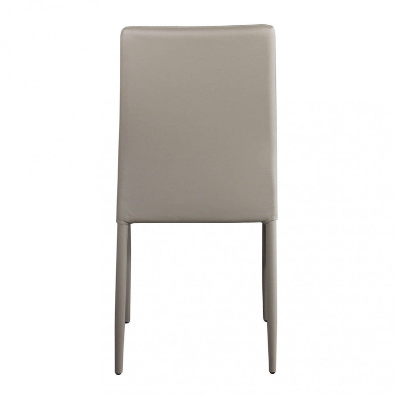 Sedia Cammie 41x50x91 h cm in Similpelle Tortora