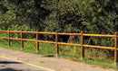 Recinzione con 2 Fori 200xH150 cm in Legno