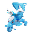Triciclo a Spinta Seggiolino Reversibile per Bambini Kidfun Classic Blu