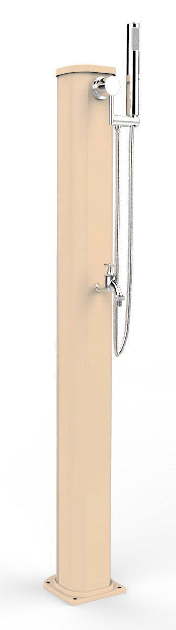 Doccia da Giardino Miscelatore Doccetta e Lavapiedi Arkema Jolly Go Champagne Bronze