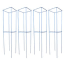 Set 4 Sostegni per Piante 20x20xH86,5 cm in Acciaio Zincato Agrati