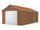 Gartenhaus aus Stahlblech 438 x 721 x 324 cm Holz