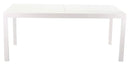 Tavolo da Giardino Allungabile 160/220x90x75 cm in Alluminio Boise Bianco
