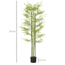 Pianta Artificiale H155 cm con Vaso Verde