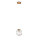 Lampada pendente Modern in Metallo Ligero Ottone