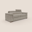 Divano Letto 3 Posti 220x100x95 cm in Tessuto Panna
