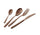 24-teiliges Besteckset aus 18/10 PVD-Stahl Eme Eleven Chocolate