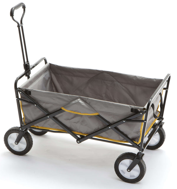 Klappbarer Gartenwagen 85 x 45 x 53 cm aus Stahl mit ausziehbarem Griff Taddei Graden Grey prezzo