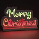 Scritta Merry Christmas Infinity 32 cm Addobbo Luminoso Decorazione LED Natalizia
