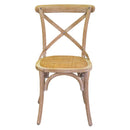 Sedia in Legno di Olmo 51x55H46,5/89cm Cross Naturale