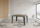Tavolo Allungabile 120/380x90 cm Flame Tortora Gambe Antracite      