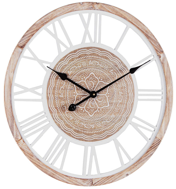 sconto Wanduhr Ø60x4,5 cm in Mdf-Inlett