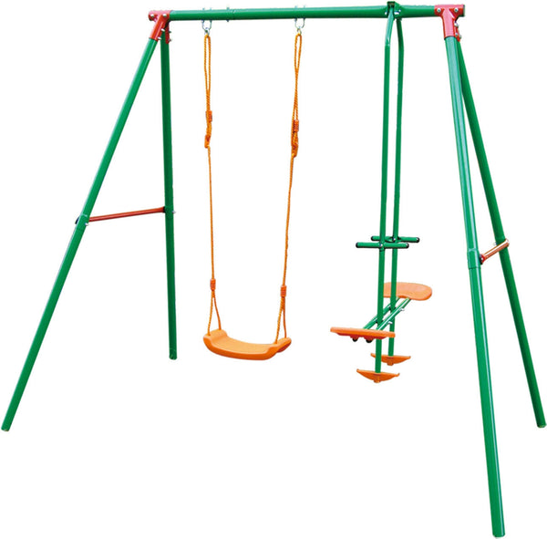 1-Sitzer Gartenschaukel mit Pferd 156x206x196h Bauer acquista