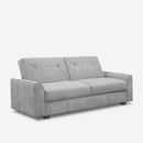 Divano Letto Clic Clac 218x40x90 cm in Tessuto Grigio chiaro