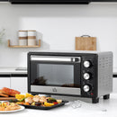 Fornetto Elettrico 1400W 16 Litri con Griglia e Teglia Argento e Nero