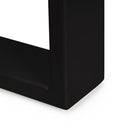 Set Gambe da Tavolo Square Rettangolari H720 Verniciato Nero Acciaio Emuca