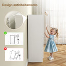 Scarpiera Salvaspazio con 6 Ripiani Regolabili 55x35x108cm in Legno Bianco      