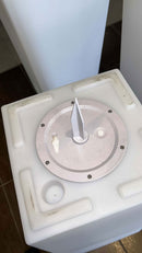 Sgabello Luminoso da Giardino in Polietilene Autoricaricabile Solare Sined Kamis Bianco 