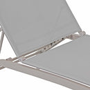 Lettino Prendisole da Giardino 194x63xH31 cm con ruote Oasi ecrù