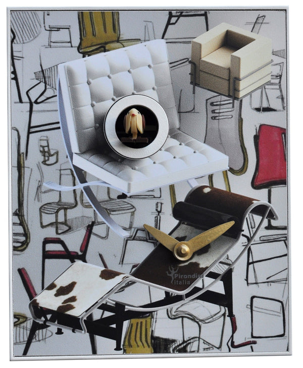 Wandkuckucksuhr 16,5x20x10 cm Pirondini Italia Design Chairs acquista