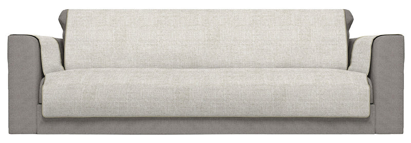 Copridivano con Copri Braccioli in Poliestere Beige Varie Misure