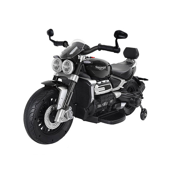 sconto Moto Elettrica per Bambini 12V con Licenza Triumph Rocket 3GT Nera