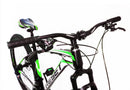 Bicicletta Mountain Bike per Ragazzi 27,5" MTB Derek 21V in Acciaio Nero e Verde Fluo
