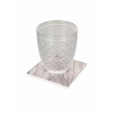 Set 4 Sottobicchieri 10x10x1 cm  in Ceramica VdE Tivoli 1996 Shades of Stones