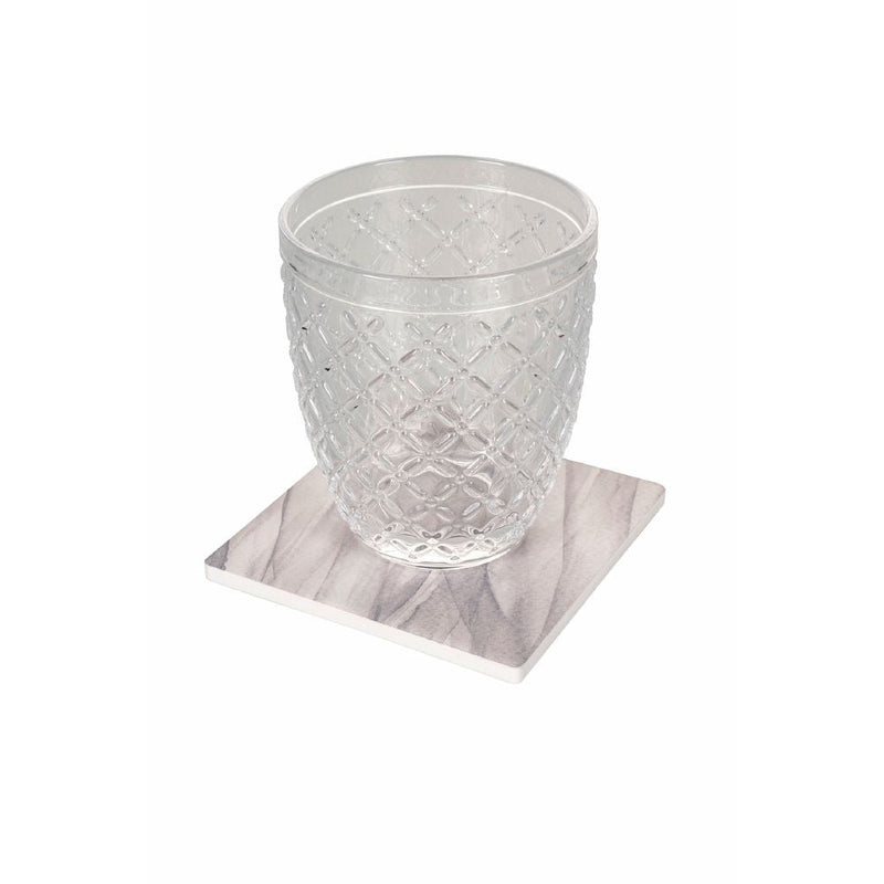 Set 4 Sottobicchieri 10x10x1 cm  in Ceramica VdE Tivoli 1996 Shades of Stones