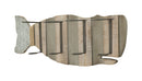 Porta Bottiglie da Muro Balena 80x12,5x25 cm in Ferro e MDF
