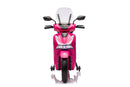 Scooter Elettrico per Bambini Licenza Ufficiale Honda SH125 12V con Ruote EVA e Sedile Pelle Rosa
