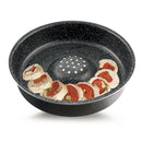 Padella Multiuso Multicooker 26 Cm Cottura Dietetica Ecostone Rivestimento In Pietra Silex Nero