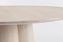 Tavolo Rotondo Fisso Ø 120x77 cm Caffè White in Legno